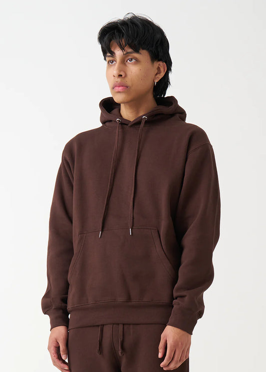 10 OZ Brown Heavy Blend Fleece Hoodie