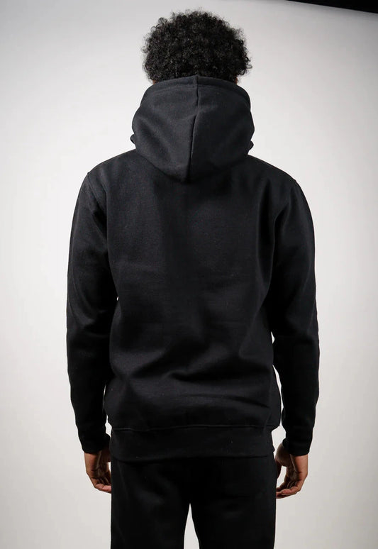 12 OZ Black Tight Fleece Hoodie