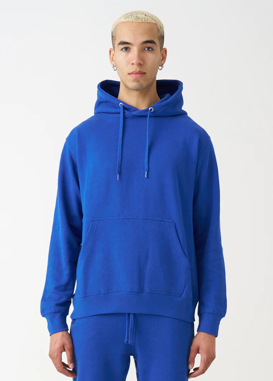 Royal blue hooded sweatshirt shop