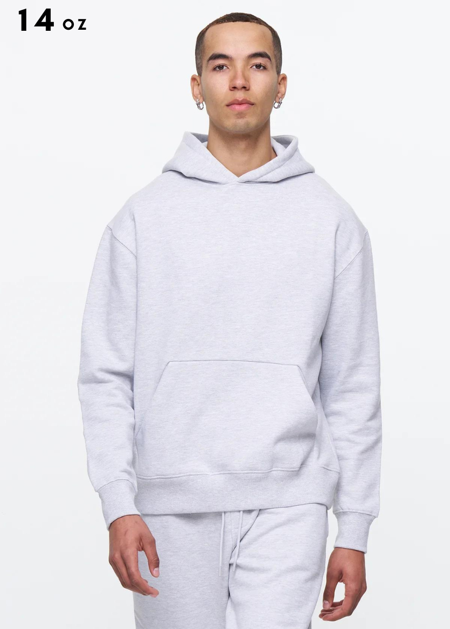 14oz Gray Heavyweight Hoodie