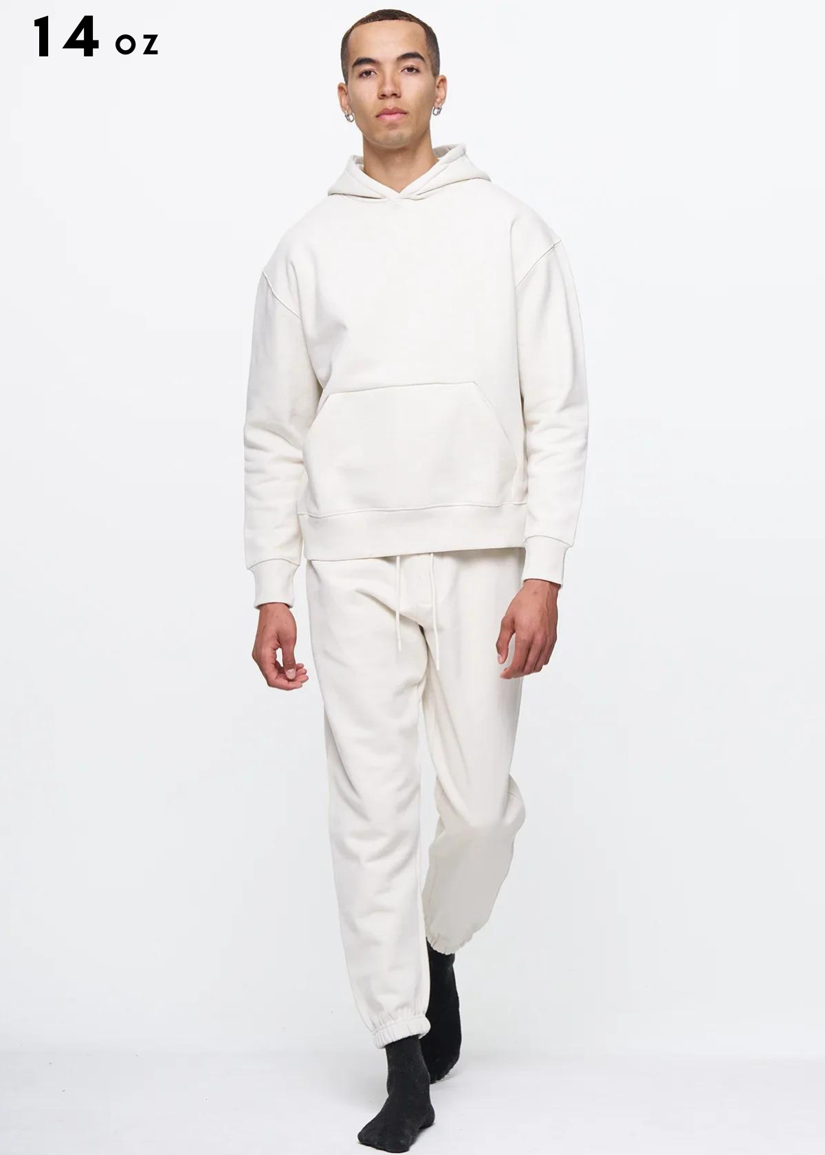 14oz. Ivory Heavyweight Fleece SweatSuits BLANK KINGDOM