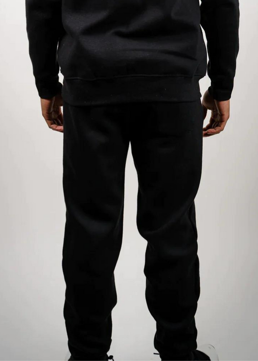 12 OZ Black Tight Fleece Sweatpant