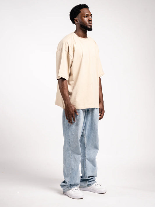 Beige Heavyweight Oversized T-Shirt