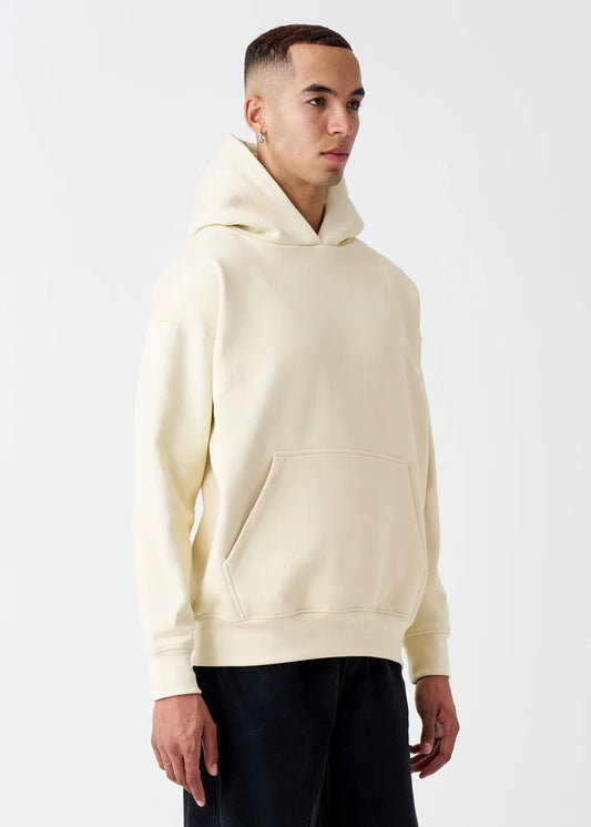 14 OZ Ivory Drop Shoulder Hoodie