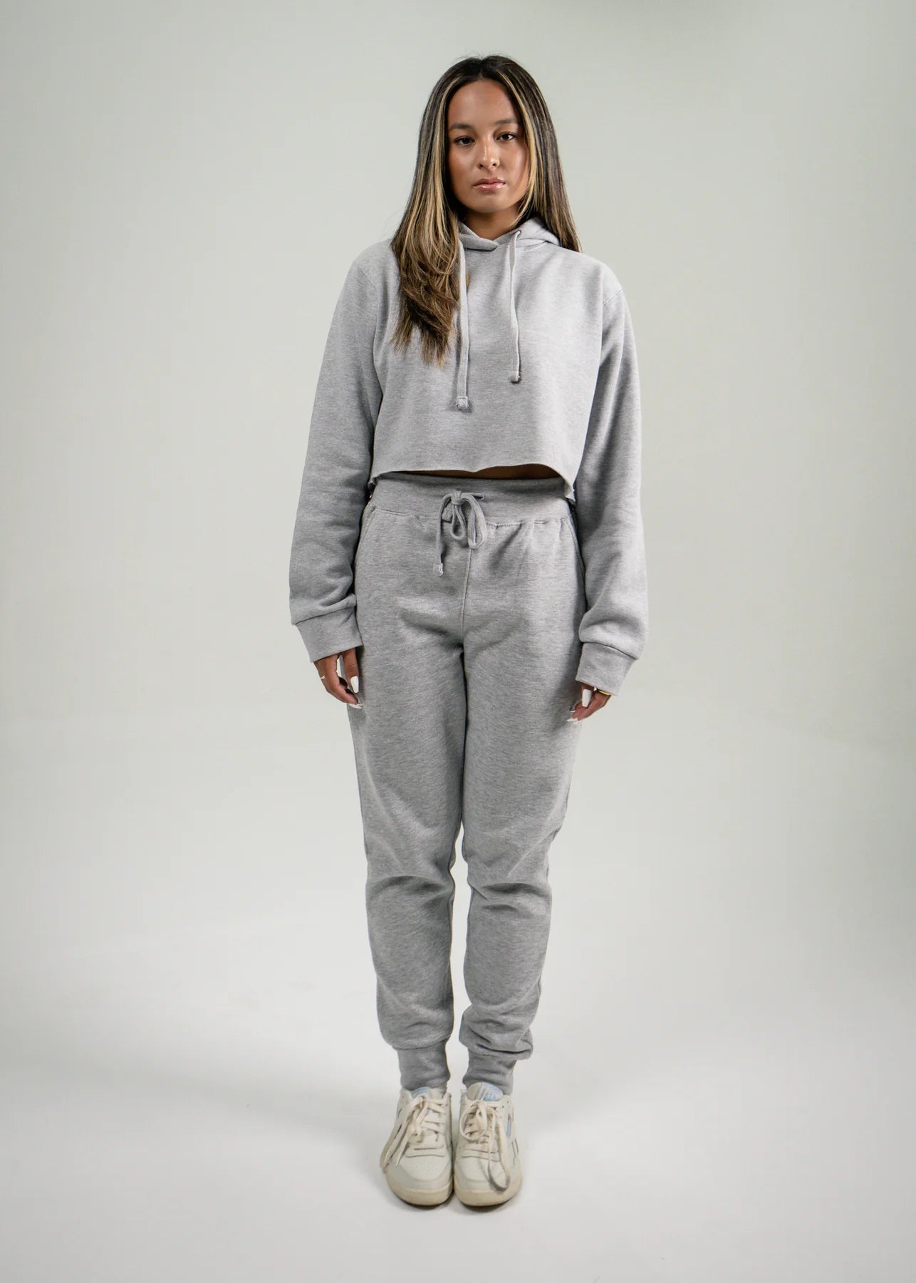 Women's crop top sweatsuit sale