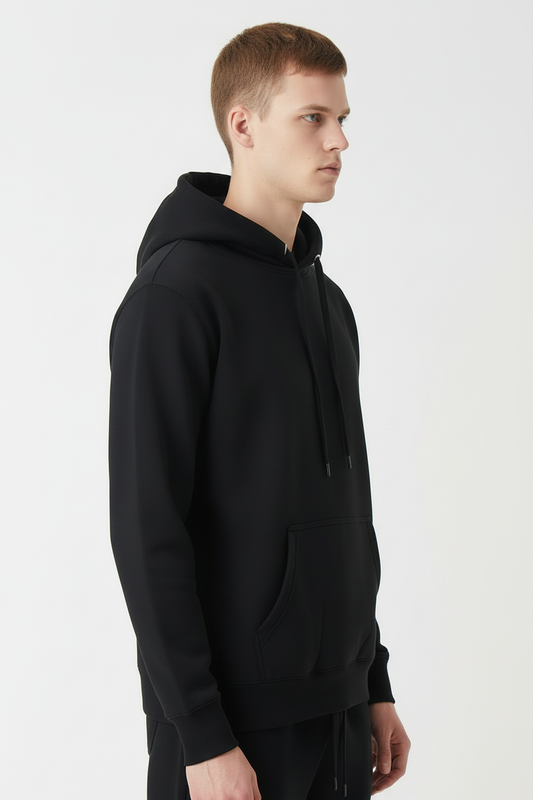 10 OZ Black Heavy Blend Fleece Hoodie