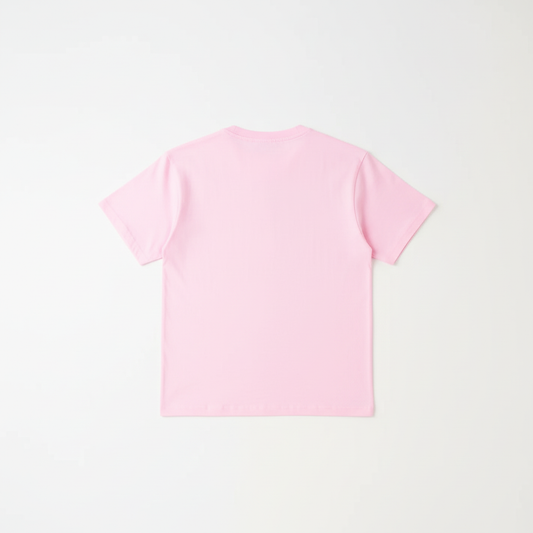Pink Combed Cotton T-Shirt