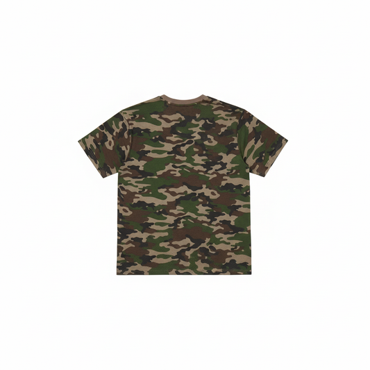 Camo Combed Cotton T-Shirt