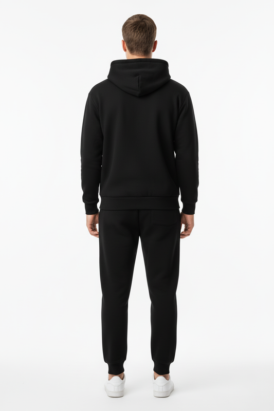 10 OZ Black Heavy Blend Fleece Sweatsuit
