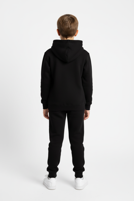 Kids 10 OZ Black Soft Fleece Sweatsuit