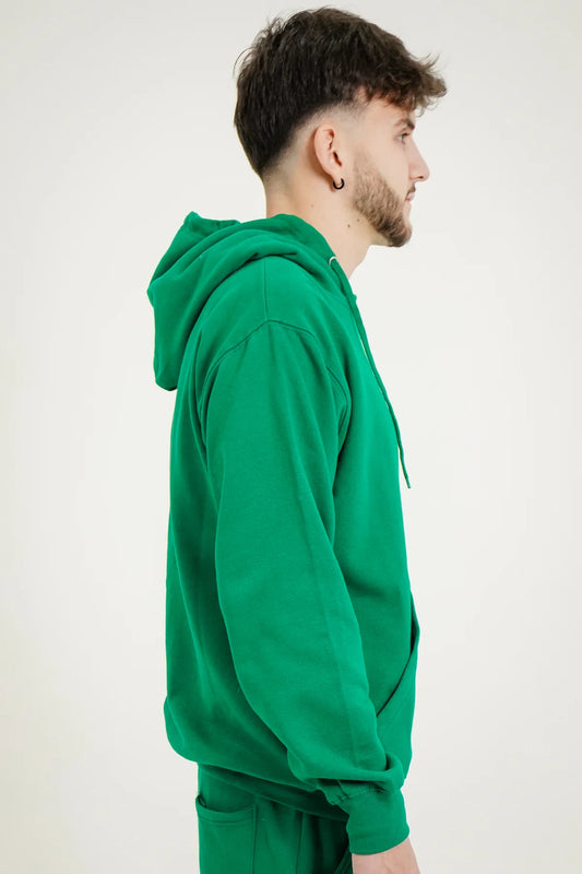 10 OZ Kelly Green Heavy Blend Fleece Hoodie