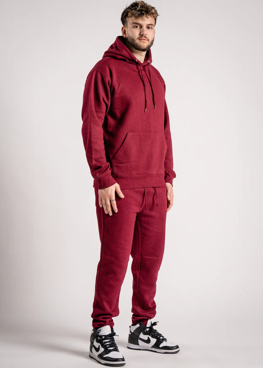 10 OZ Maroon Heavy Blend Fleece Sweatsuit