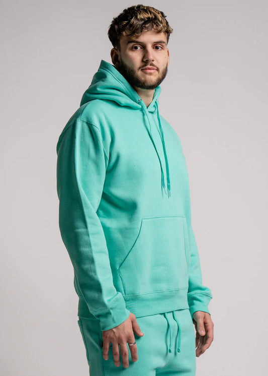 10 OZ Mint Heavy Blend Fleece Hoodie