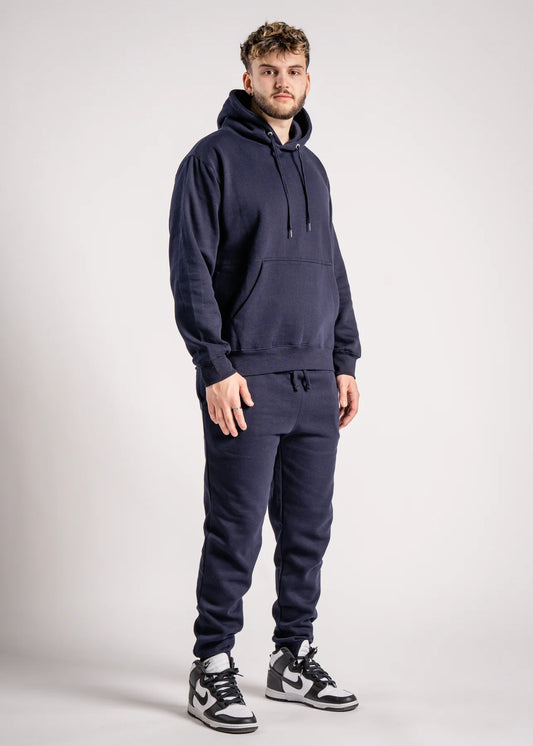10 OZ Navy Blue Heavy Blend Fleece Sweatsuit