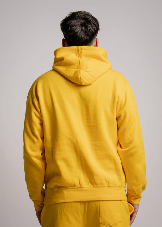 10 OZ Yellow Heavy Blend Fleece Hoodie