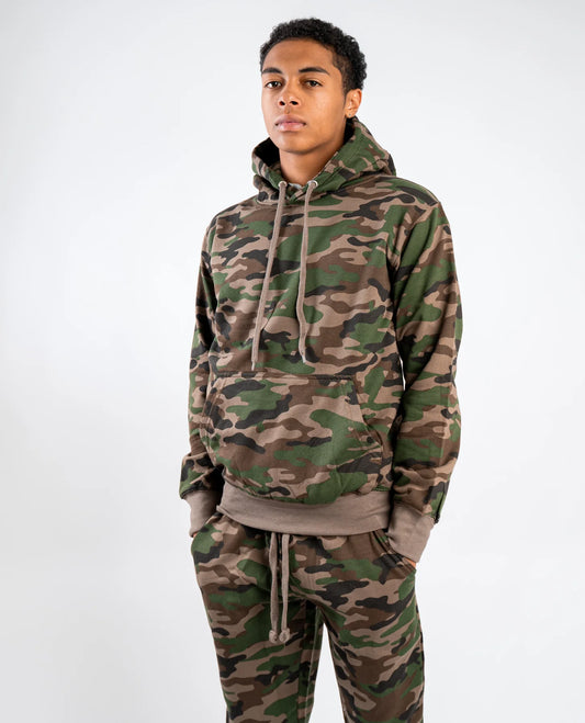 10 OZ Camo Heavy Blend Fleece Hoodie