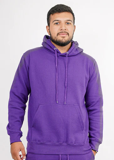 Blank Knights Purple Heavy Blend Fleece Hooded Sweatshirt XXX Large