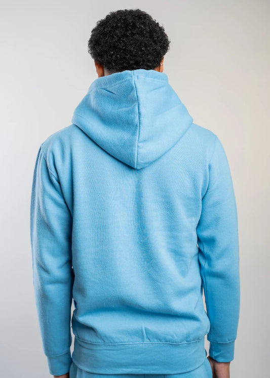 10 OZ Sky Blue Heavy Blend Fleece Hoodie