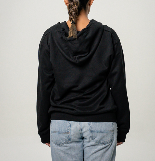 Black Women's Heavy Blend Full-Zip Hooded SweatShirt