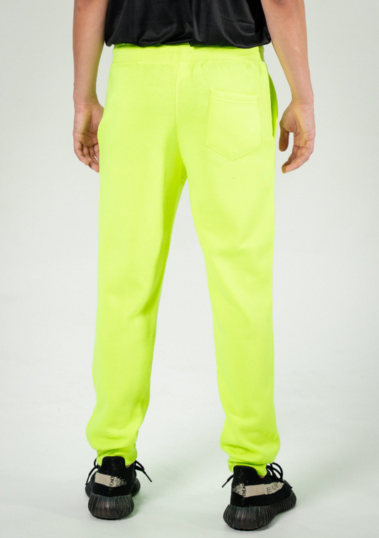 Neon Lime Heavy Blend Fleece Sweatpant