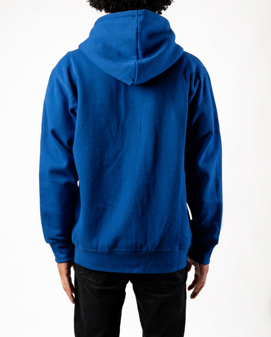 10 OZ Royal Blue Fleece Zip-Up Hoodie