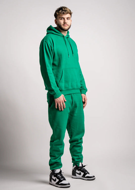 10 OZ Kelly Green Heavy Blend Fleece Sweatsuit