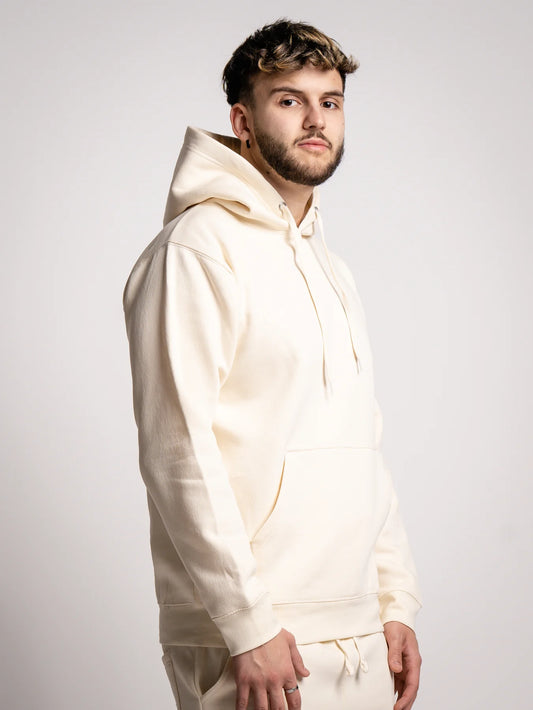 10 OZ Off-White Heavy Blend Fleece Hoodie