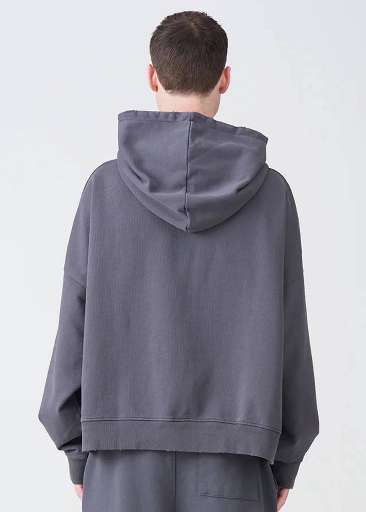 14 OZ Shadow Distressed French Terry Hoodie