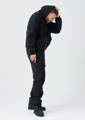 14 OZ Black Oversized Heavyweight Full-Zip Sweatshirt