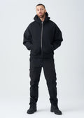 14 OZ Black Oversized Heavyweight Full-Zip Sweatshirt