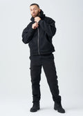 14 OZ Black Oversized Heavyweight Full-Zip Sweatshirt