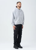 14 OZ Gray Oversized Heavyweight Full-Zip Sweatshirt