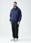 Navy Blue Oversized Heavyweight Full-Zip Sweatshirt