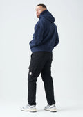 Navy Blue Oversized Heavyweight Full-Zip Sweatshirt