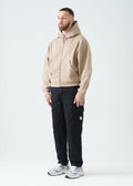 14 OZ Sand Oversized Heavyweight Full-Zip Sweatshirt