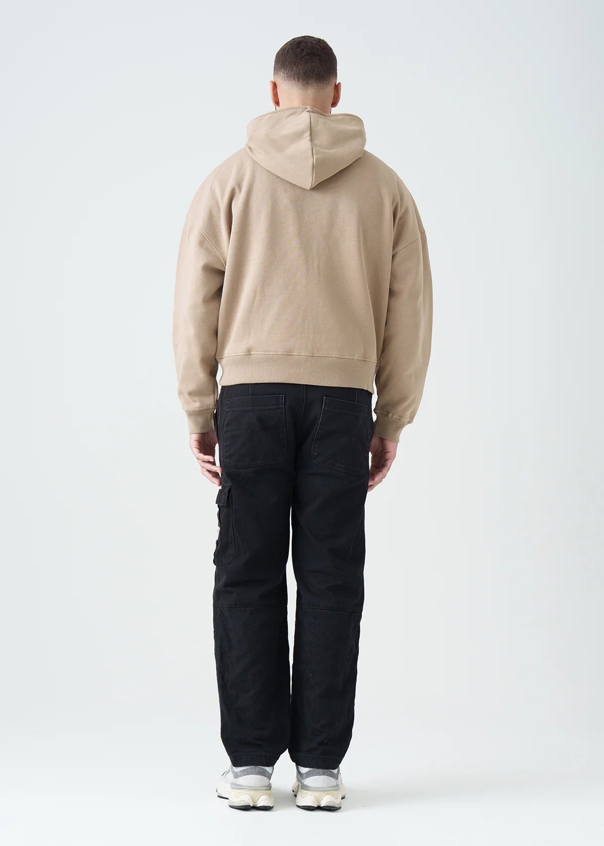 14 OZ Sand Oversized Heavyweight Full-Zip Sweatshirt