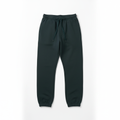 14 OZ Dark Green Fleece Sweatpants Flat Lay