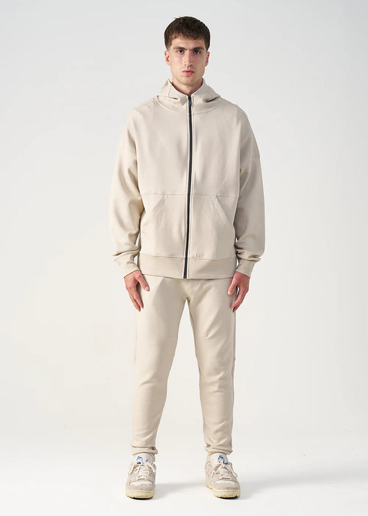 12 OZ Beige Tech Tracksuit