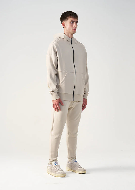 12 OZ Beige Tech Tracksuit