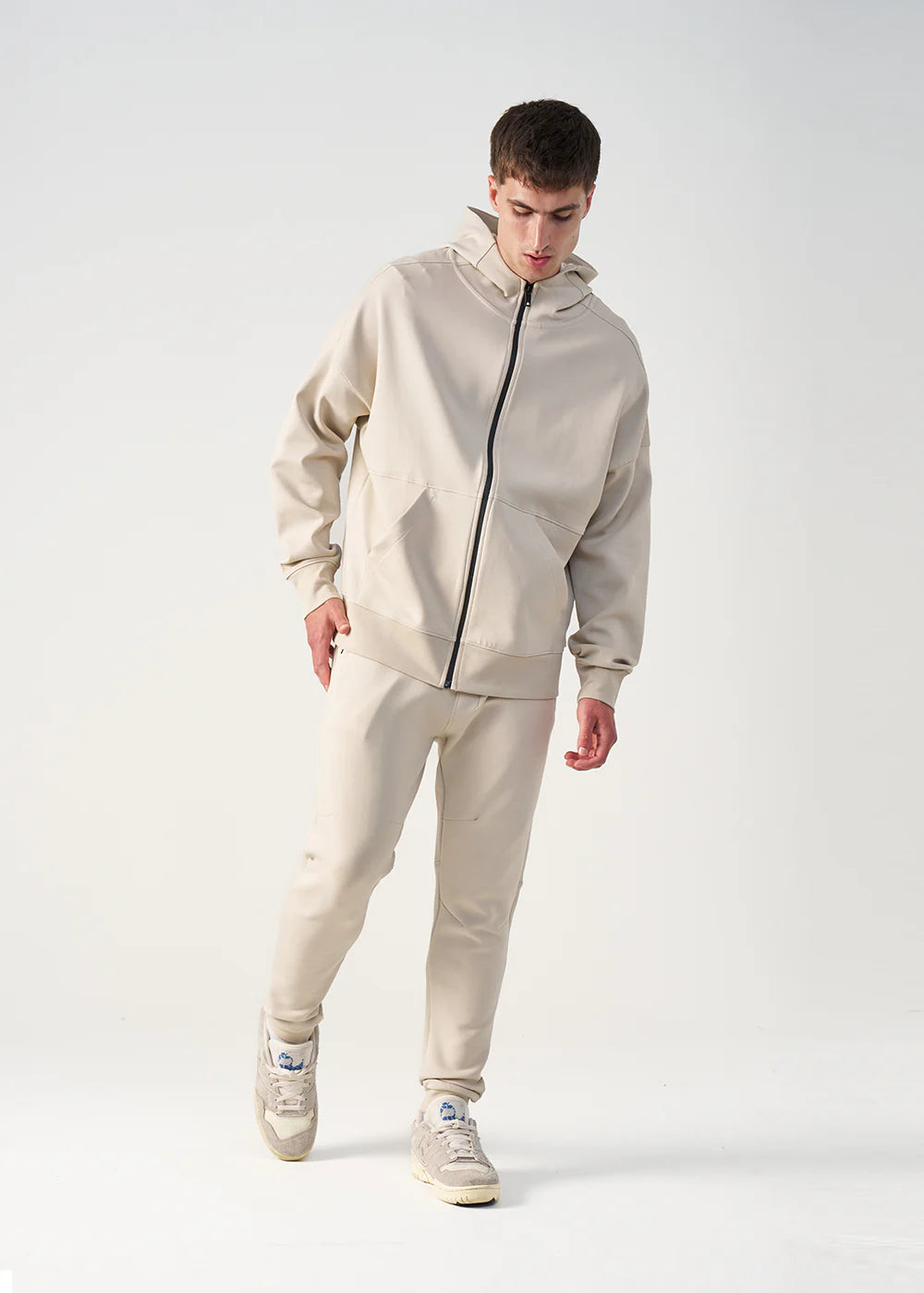 12 OZ Beige Tech Tracksuit