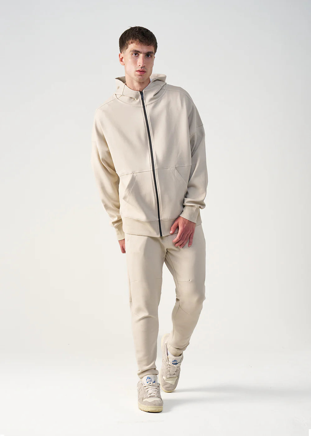 12 OZ Beige Tech Tracksuit