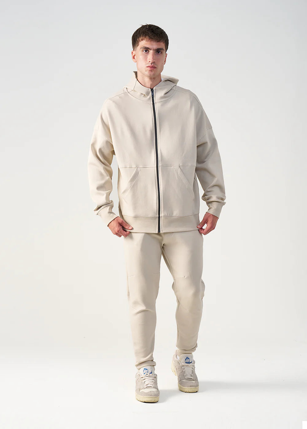 12 OZ Beige Tech Tracksuit