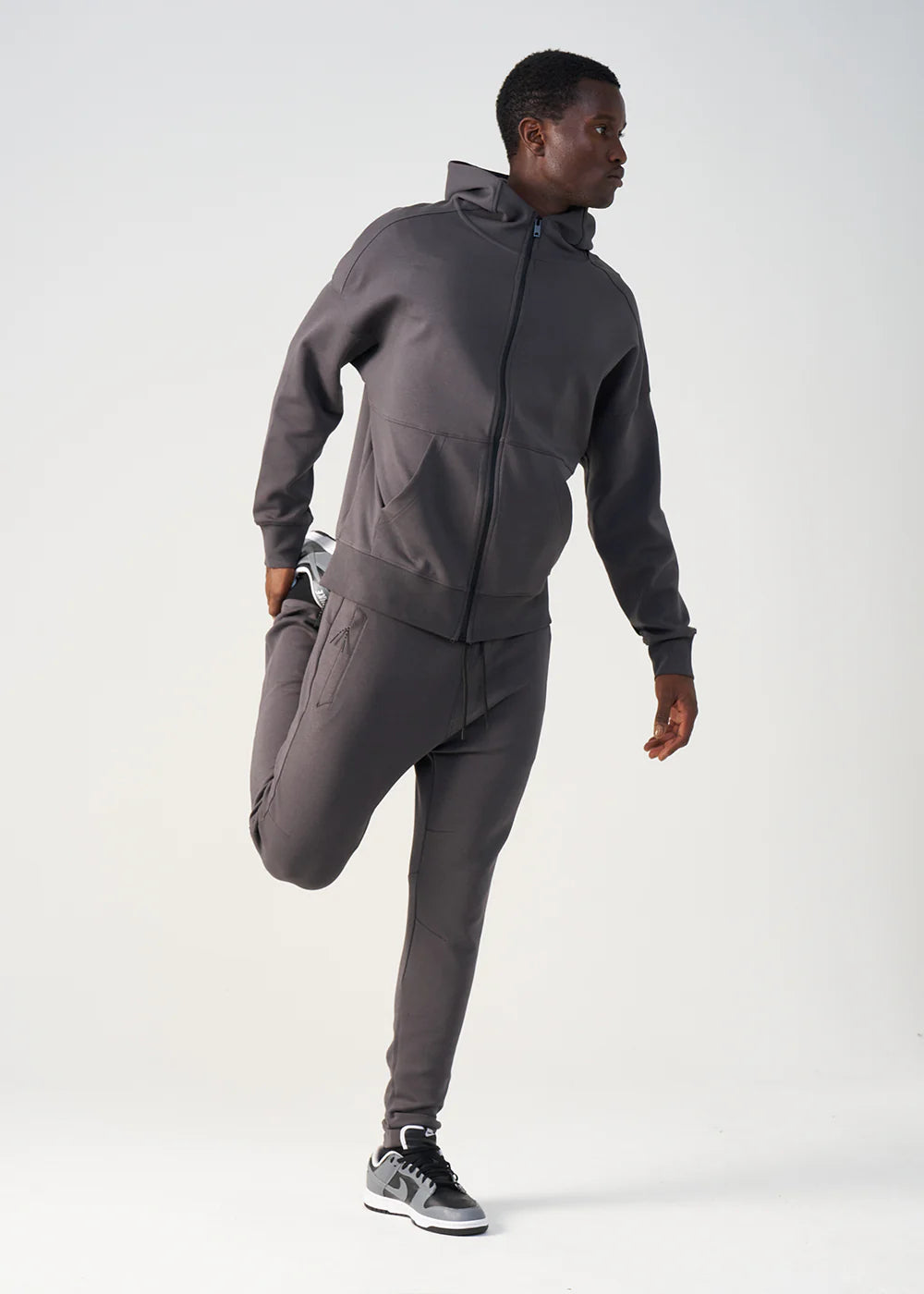 12 OZ Dark Gray Tech Tracksuit