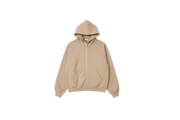 14 OZ Sand Full-Zip Fleece Hoodie