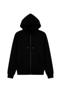 10 OZ Black Heavyweight Zip-Up Hoodie