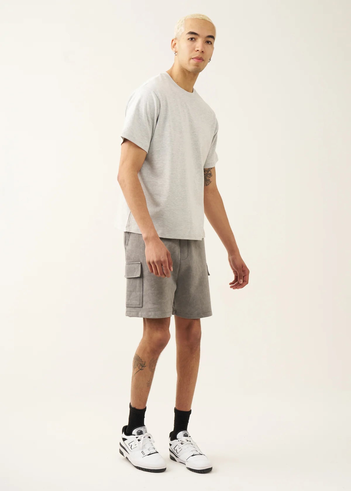 7 OZ Gray Premium Interlock T-shirt