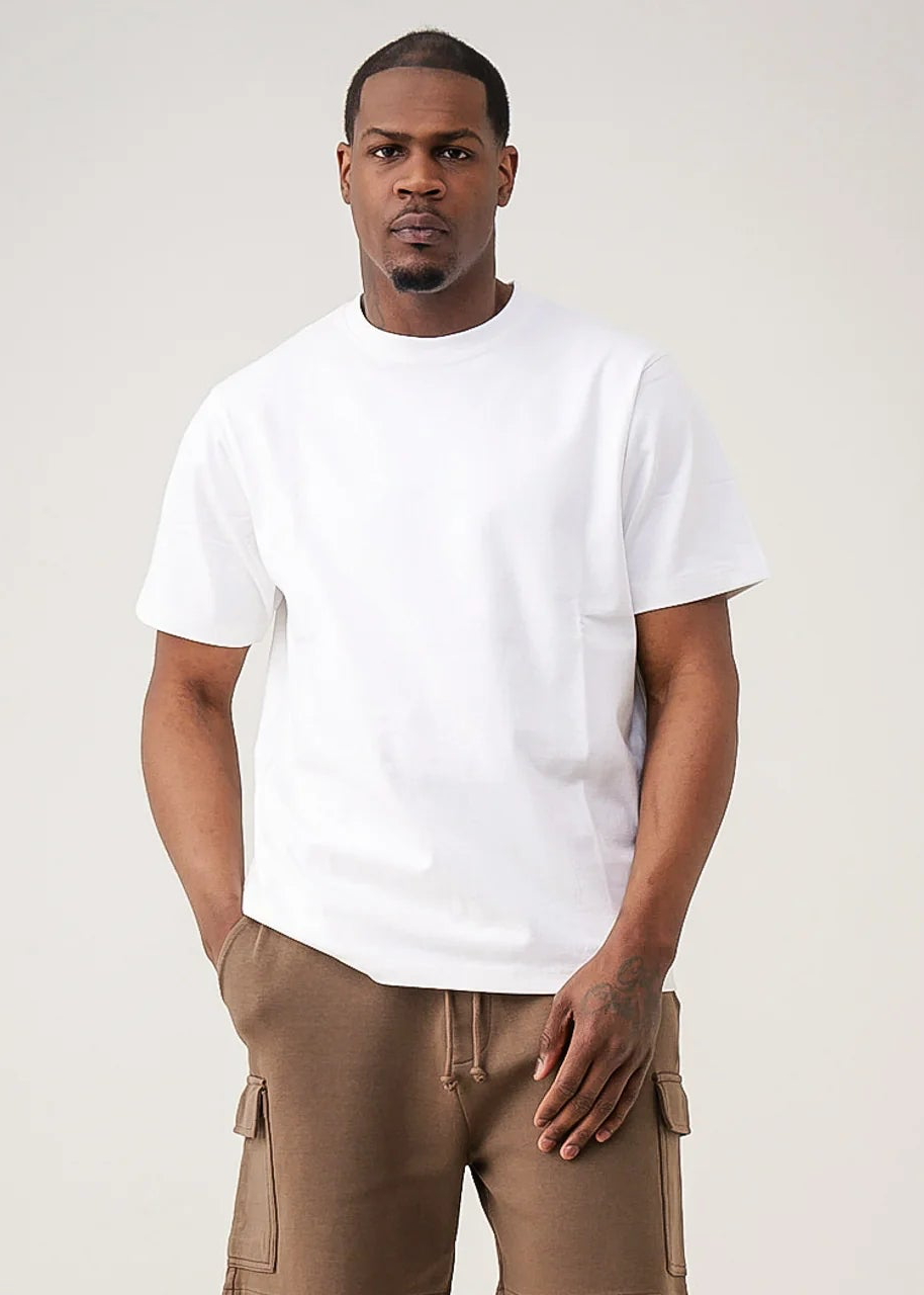 10 OZ White Heavyweight Cotton T-Shirt