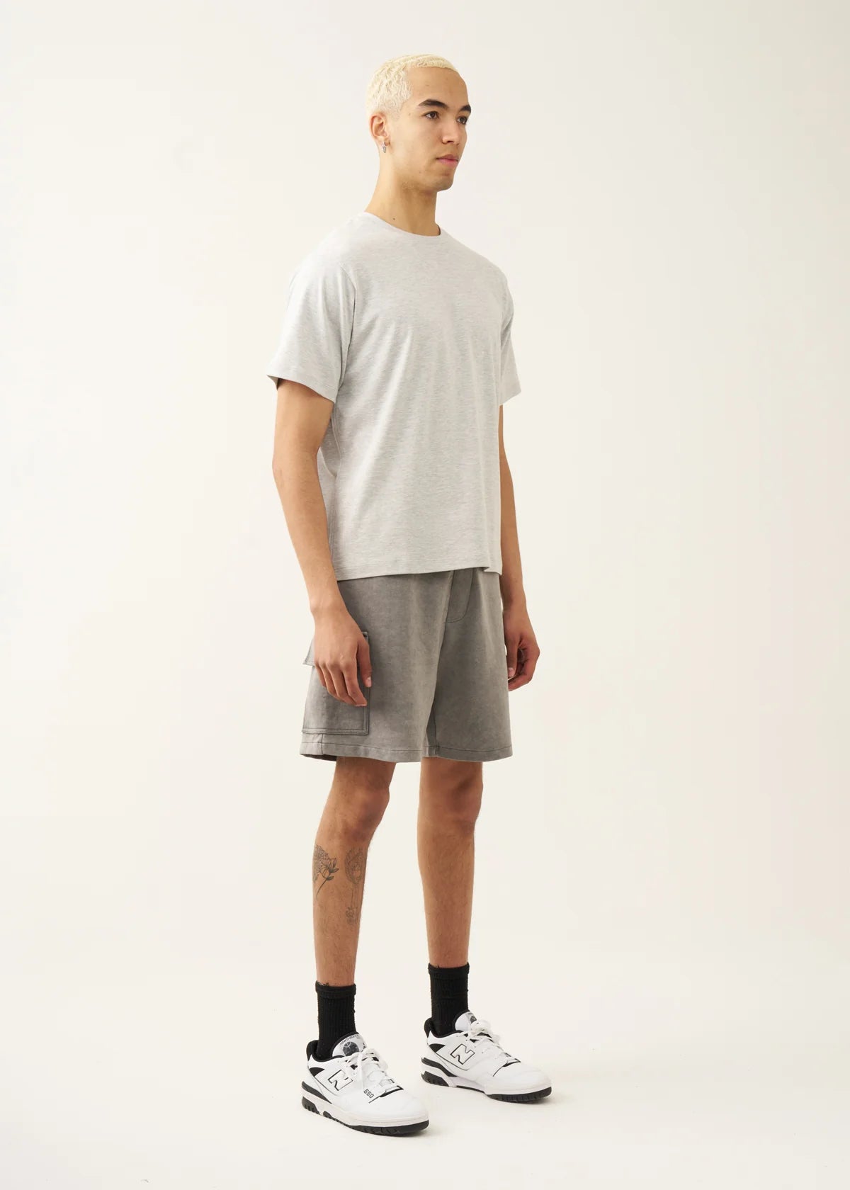 7 OZ Gray Premium Interlock T-shirt