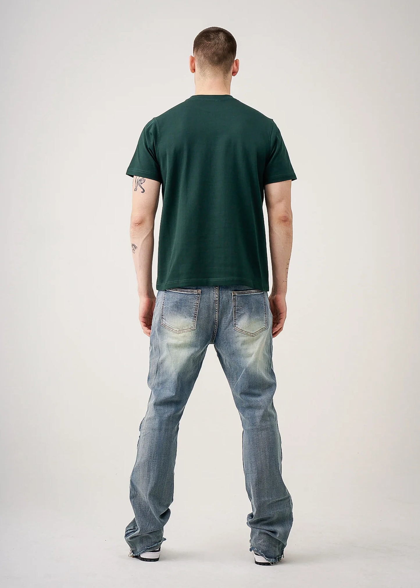 Dark Green 10 oz Heavyweight Cotton T-Shirt