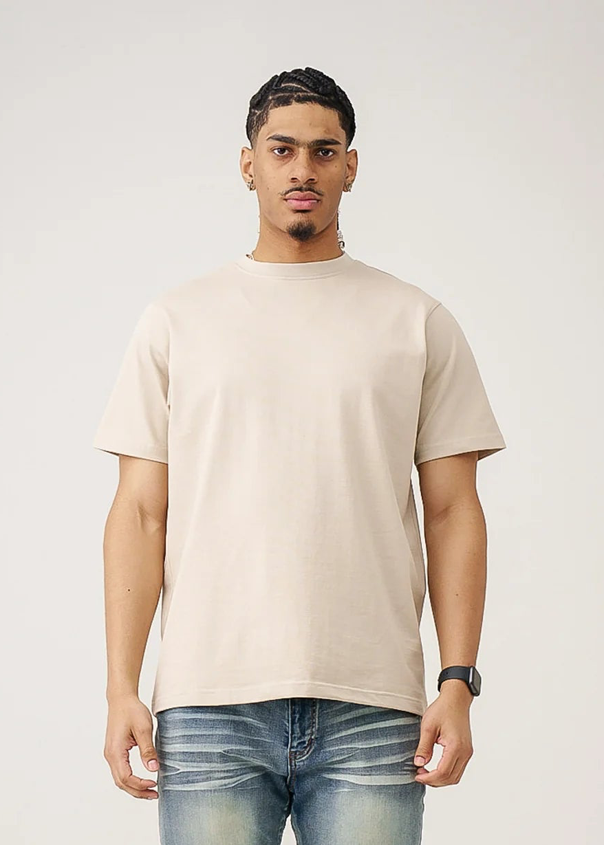 10 OZ Sand Heavyweight Cotton T-Shirt